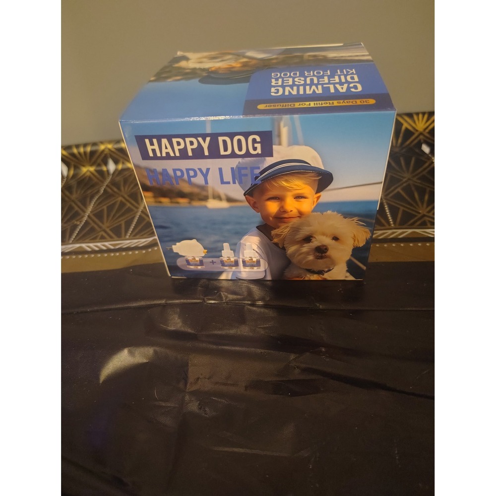 Happy Dog Happy Life Calming Pheromone Diffuser Kit for Dogs 2 Refills Included